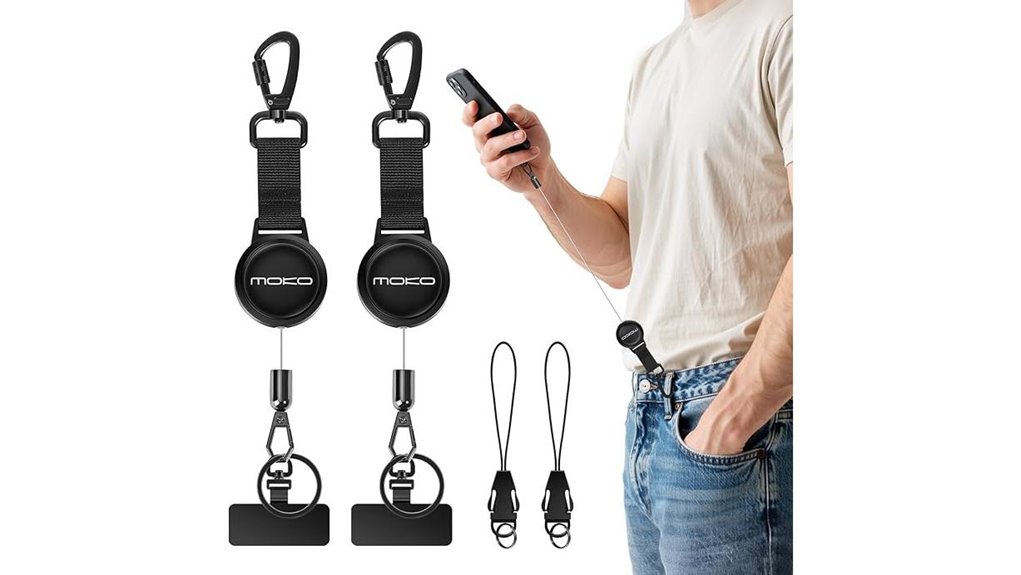 retractable anti theft phone tether