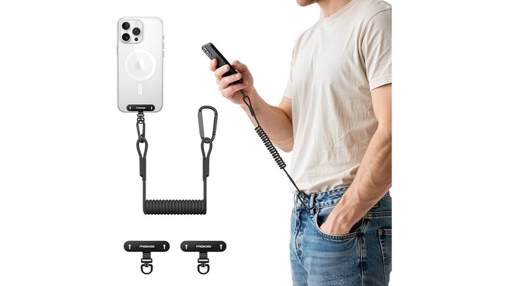 retractable anti theft phone tether