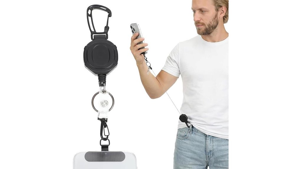 retractable anti theft phone tether