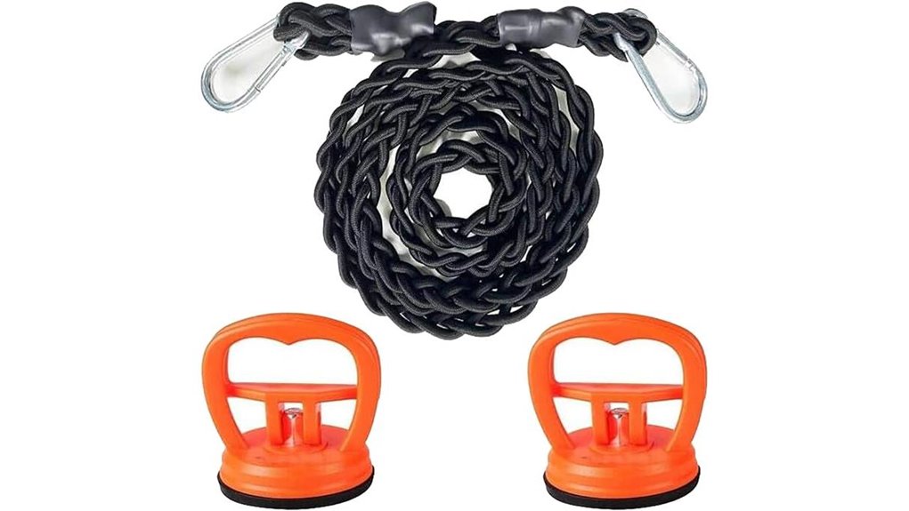 retractable suction cup clothesline