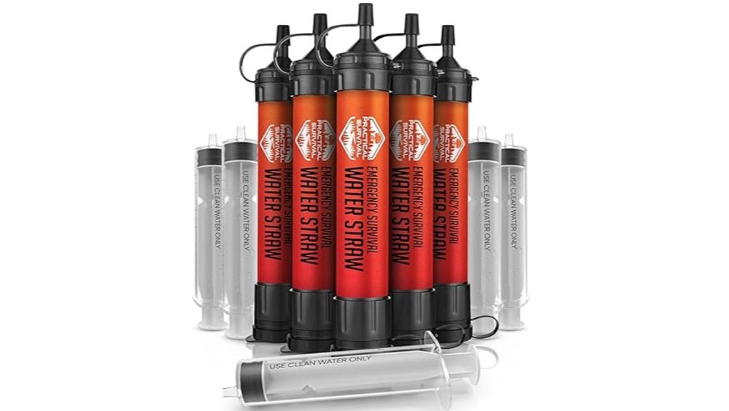 reusable 1800 gal emergency water straws