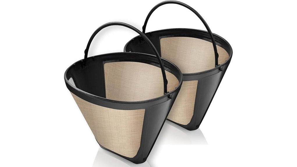 reusable 4 stainless steel filters