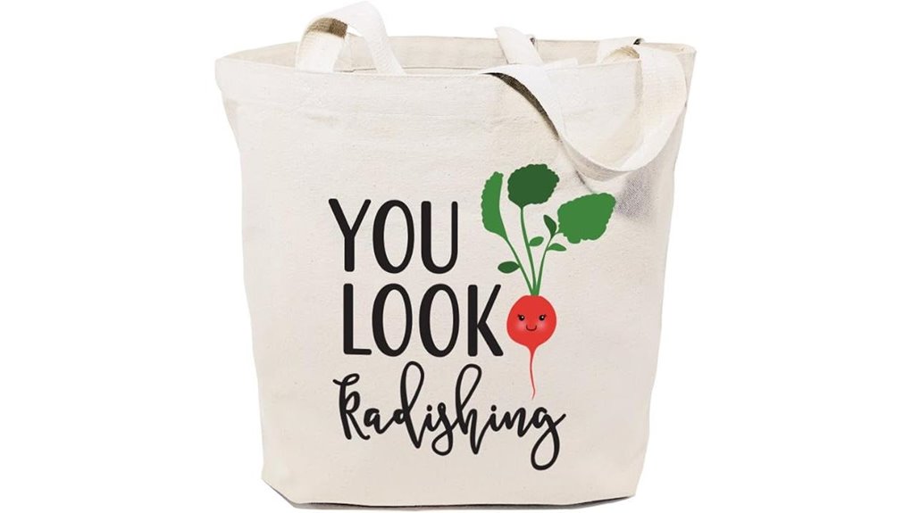 reusable cotton canvas grocery tote