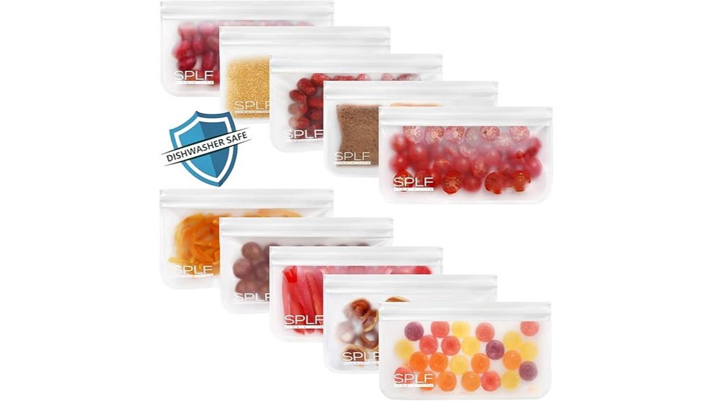 reusable dishwasher safe silicone snackbags