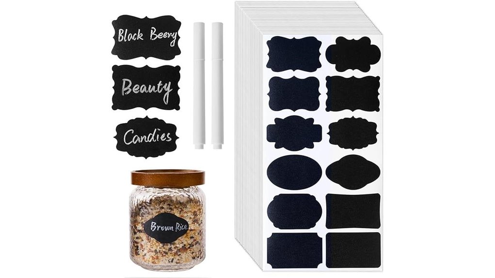 reusable erasable chalkboard label kit