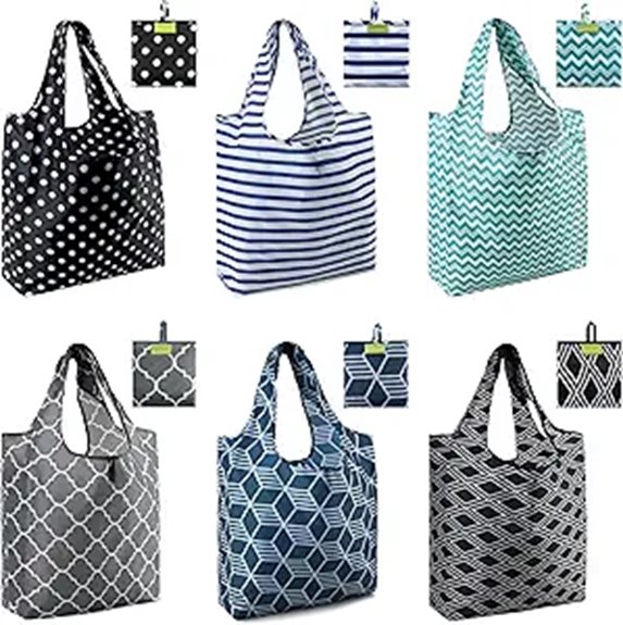 reusable foldable grocery tote