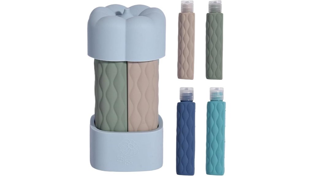 reusable leakproof travel toiletry bottles