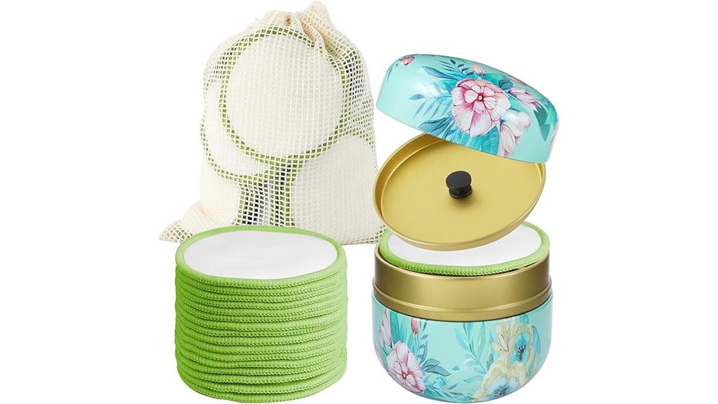 reusable organic cotton makeup pads