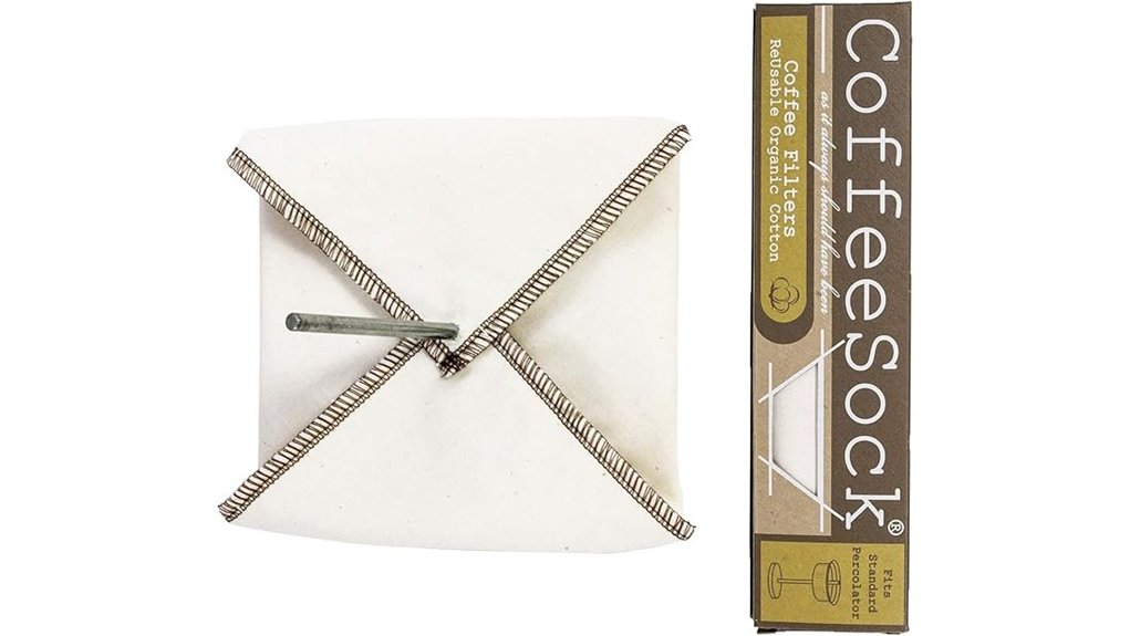 reusable organic cotton percolator filters