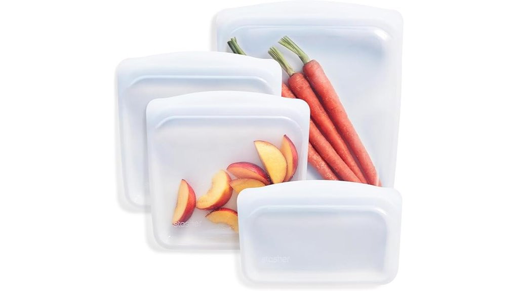 reusable silicone food storage bags