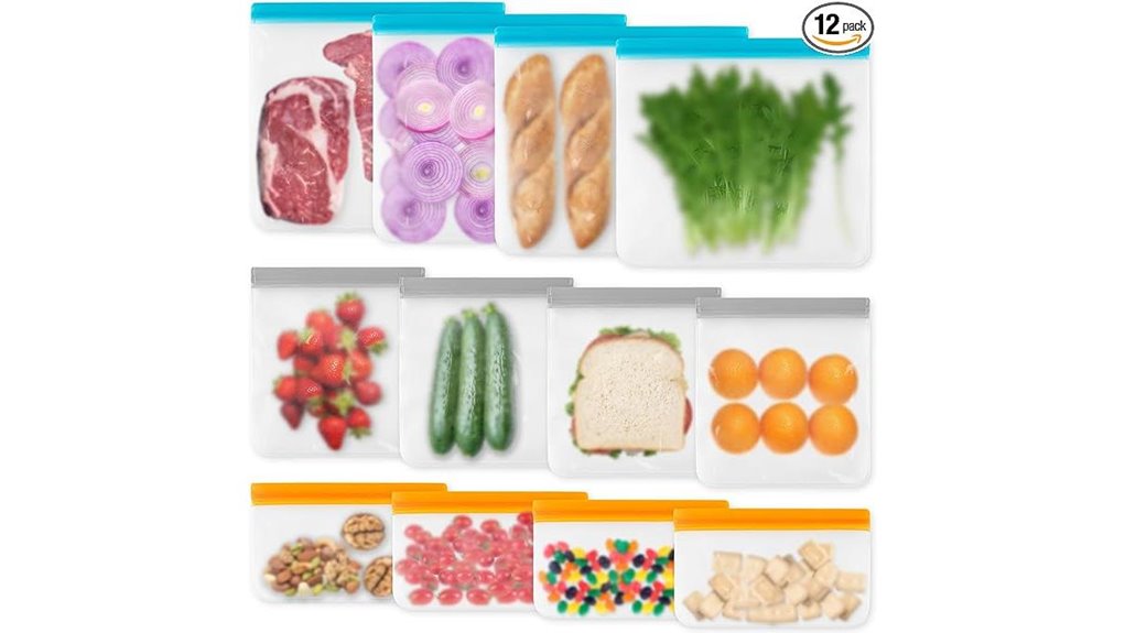 reusable silicone freezer bags