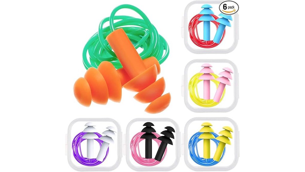 reusable silicone noise reduction earplugs