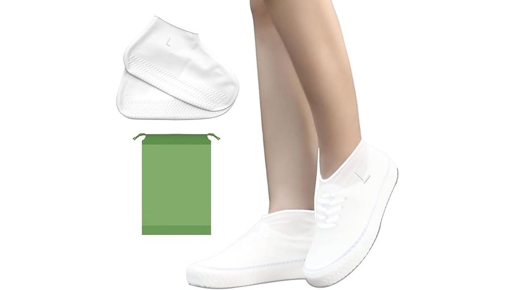 reusable waterproof silicone shoe covers