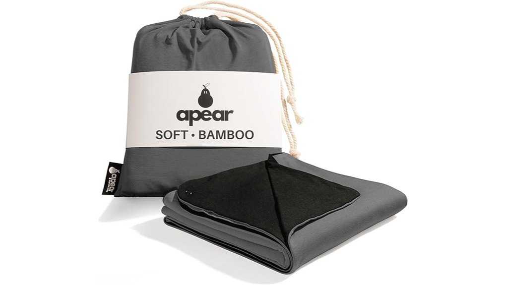 reversible 16 in 1 bamboo travel blanket