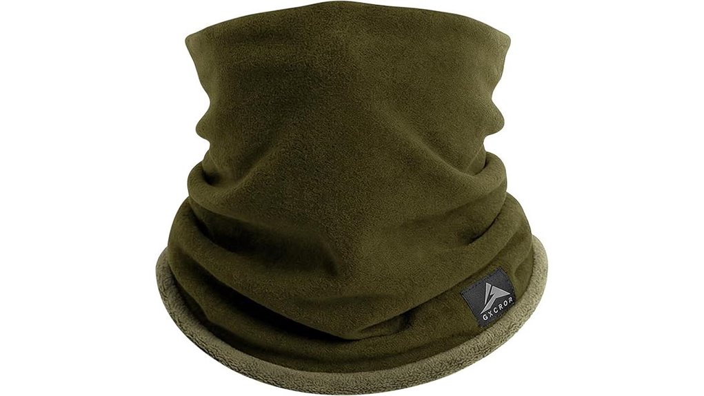 reversible fleece winter neckwarmer mask