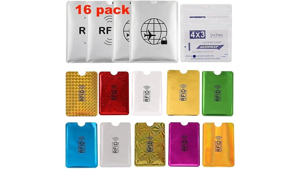 rfid blocking passport sleeve set