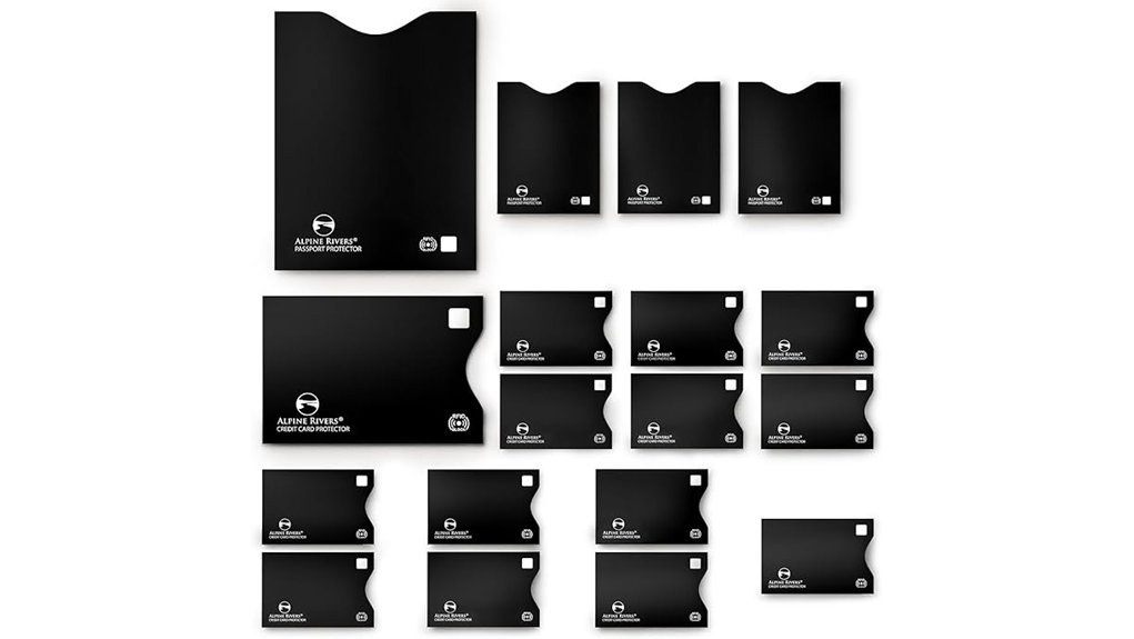 rfid blocking passport sleeve set
