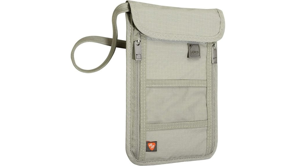 rfid blocking stash neckwallet