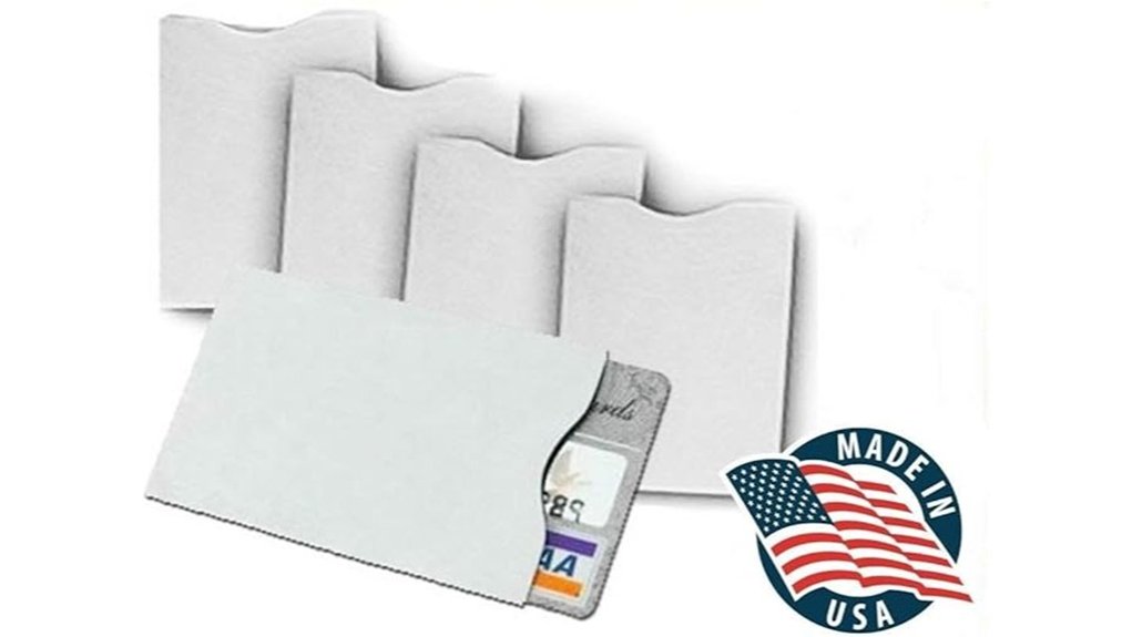 rfid blocking tyvek credit sleeves