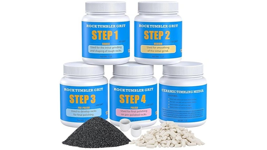 rock tumbling grit kit