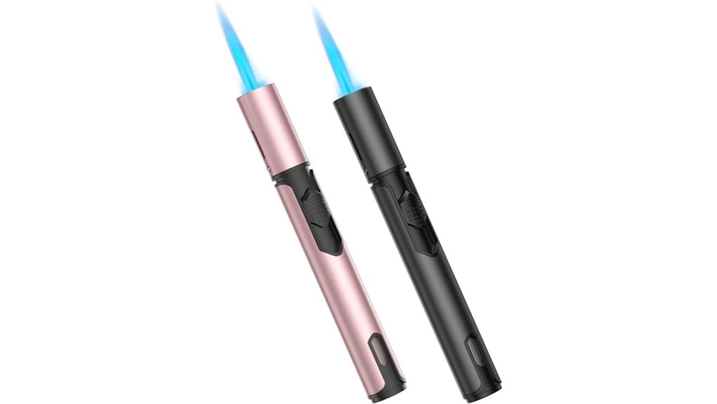 rose and black torch lighters