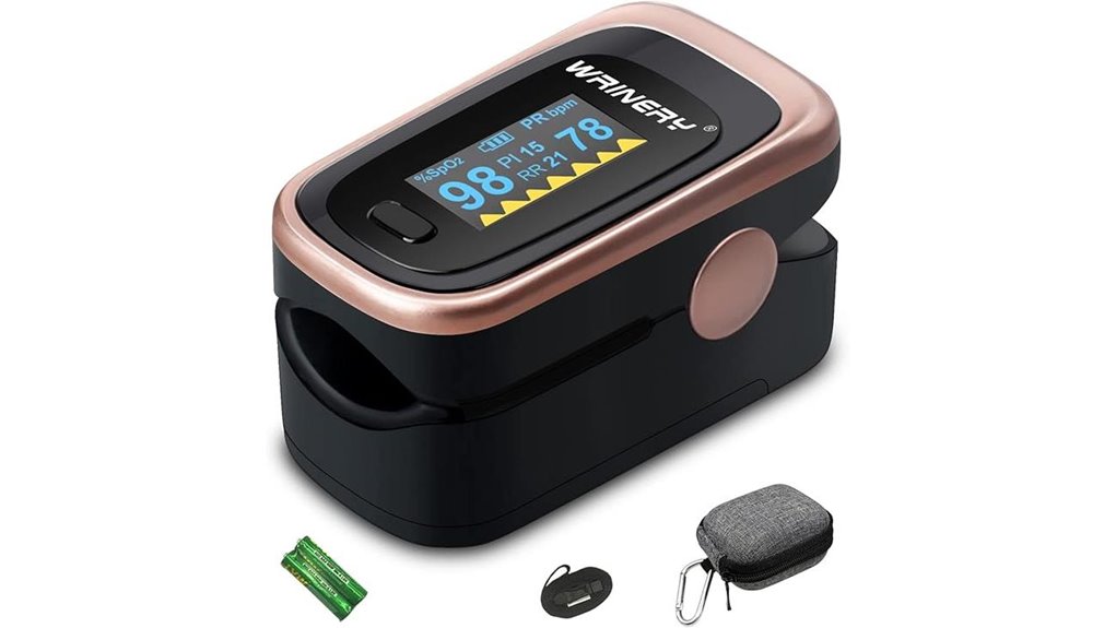 rose gold oled pulse oximeter