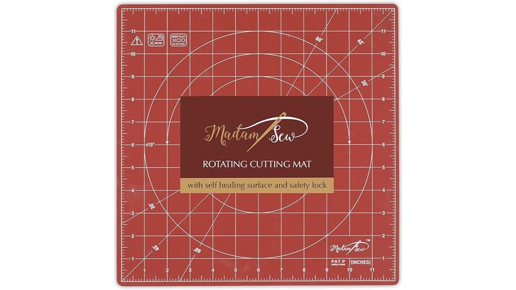 rotating 12x12 self healing cutting mat