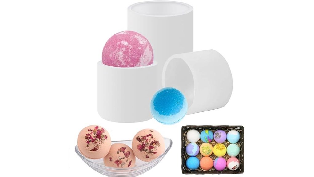 round spherical bath bomb molds