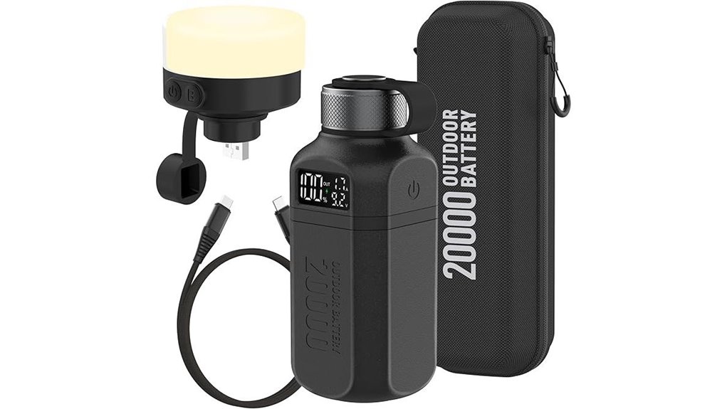 rugged 20 000mah lantern powerbank