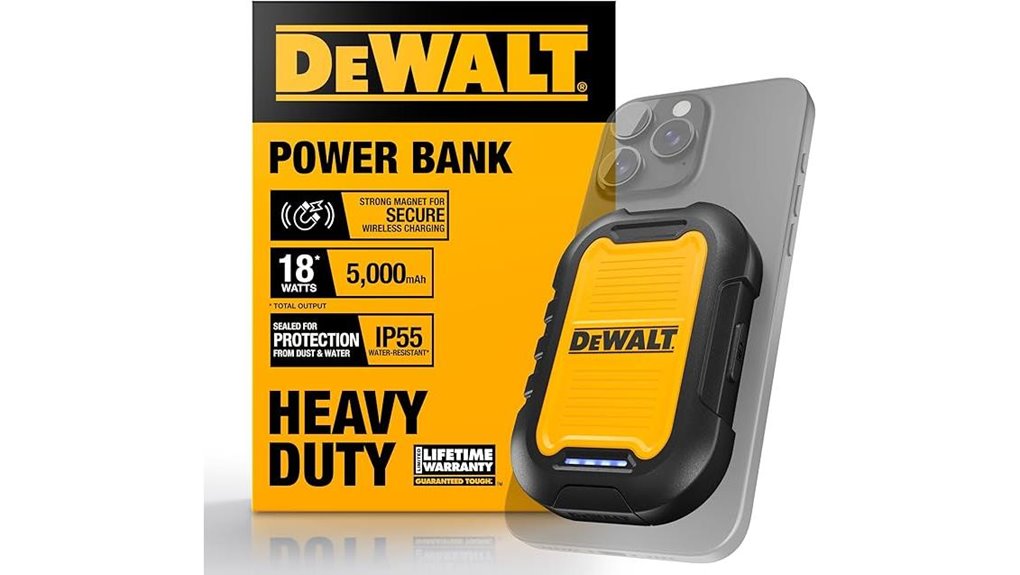 rugged 5000mah magnetic wireless powerbank