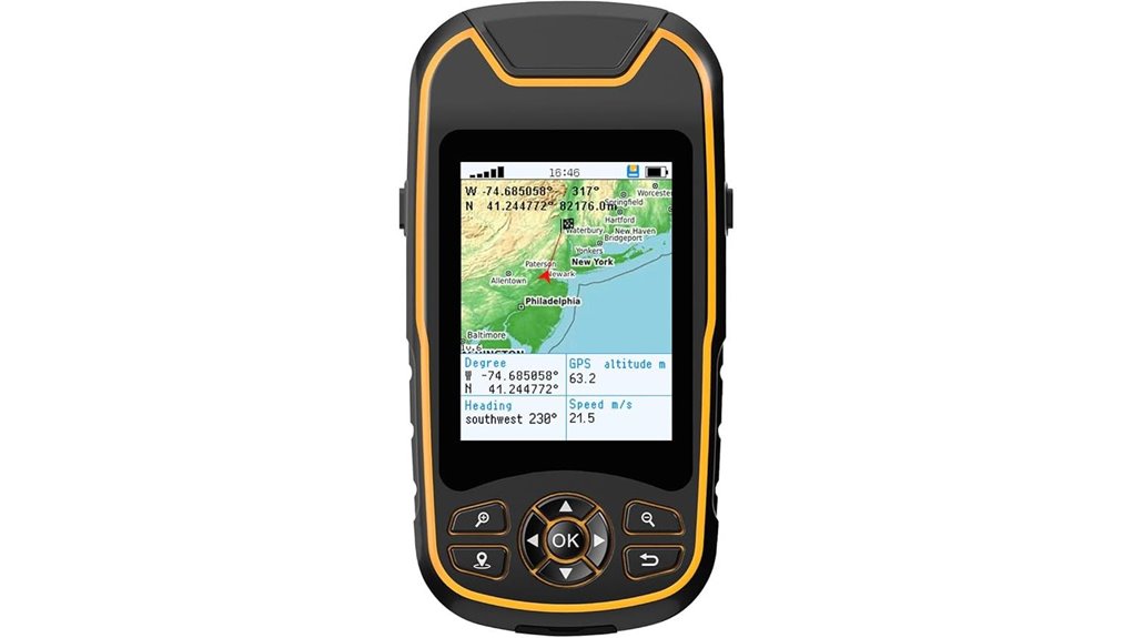 rugged waterproof handheld hiking gps