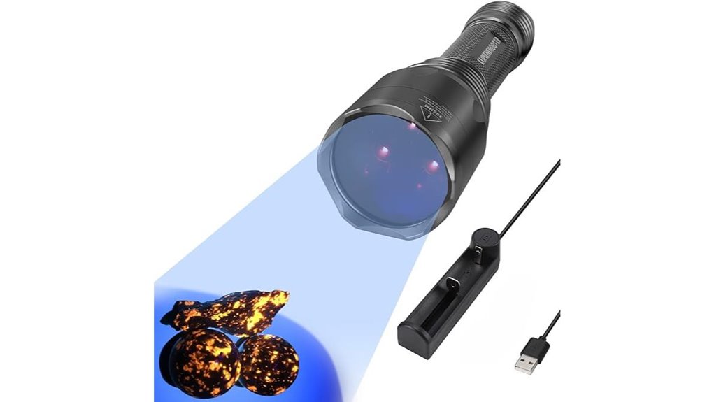 s3 365nm uv flashlight detection