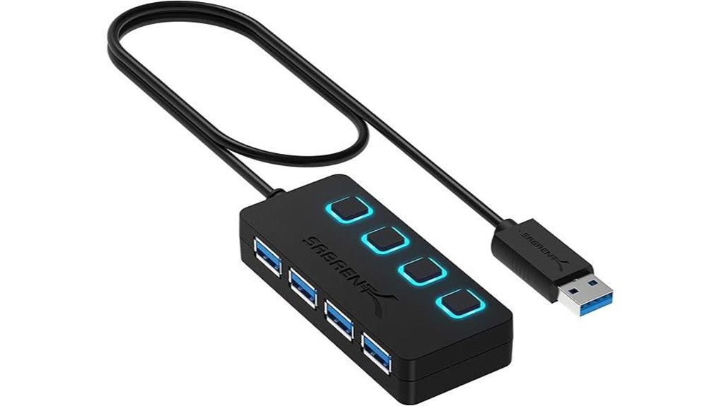 sabrent four port usb3 hub