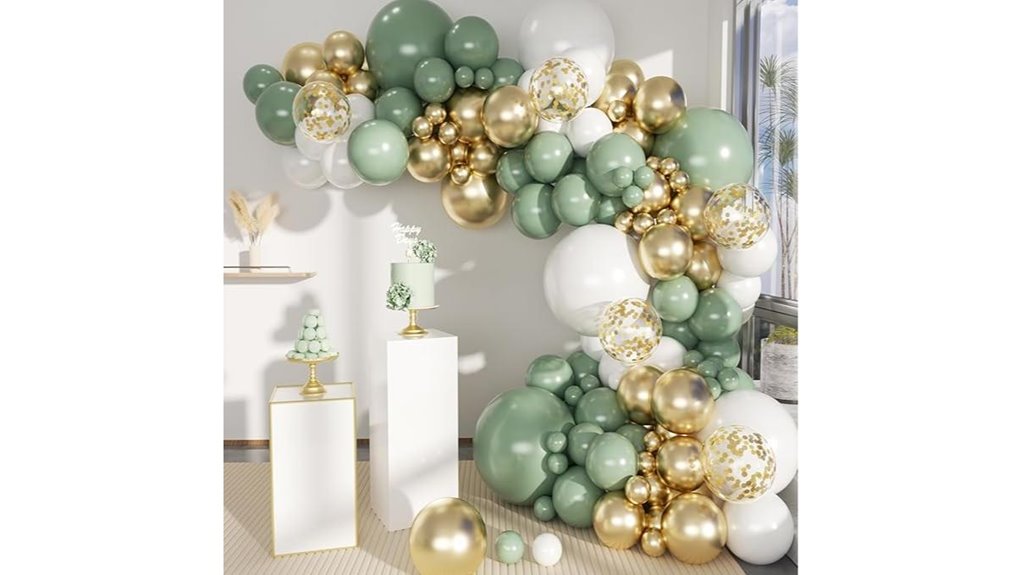 sage green white gold