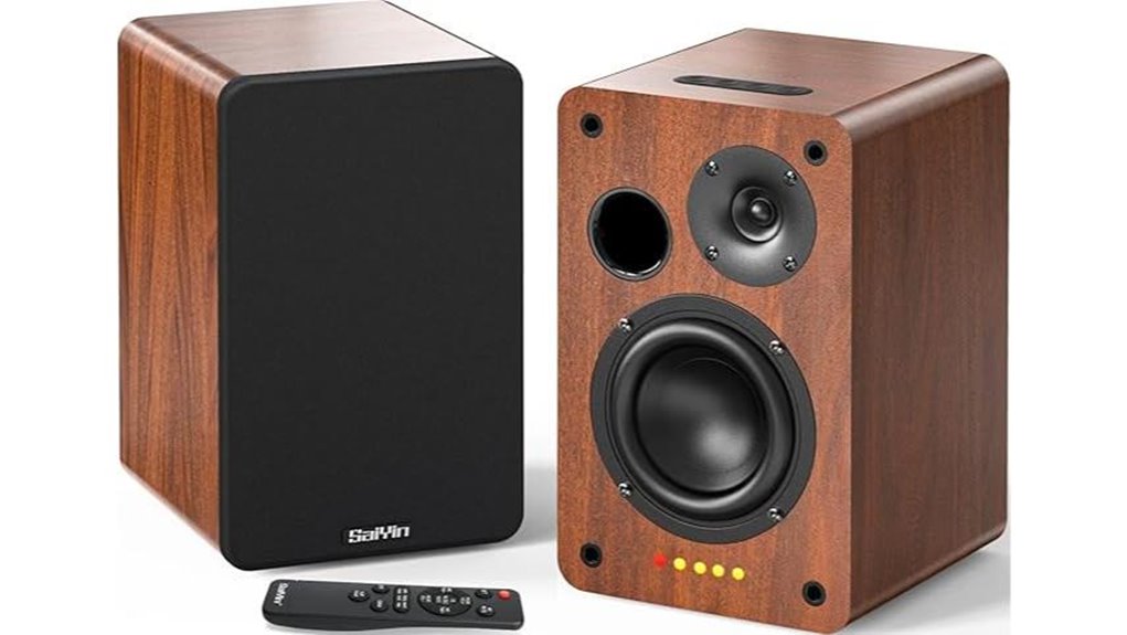 saiyin 40w bluetooth bookshelf speakers