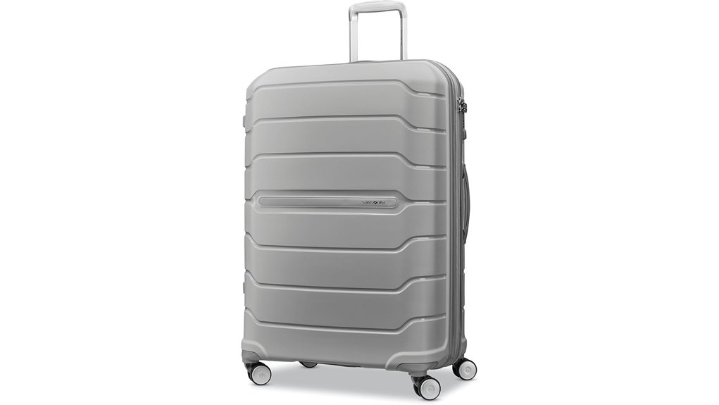 samsonite light grey large spinner