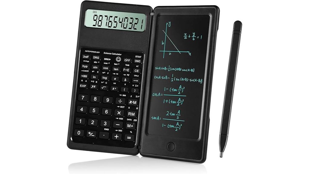 scientific calculator with notepad
