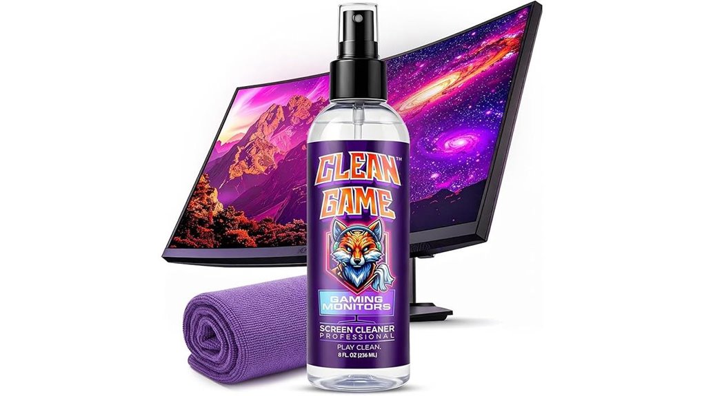 screen cleaning spray with cloth