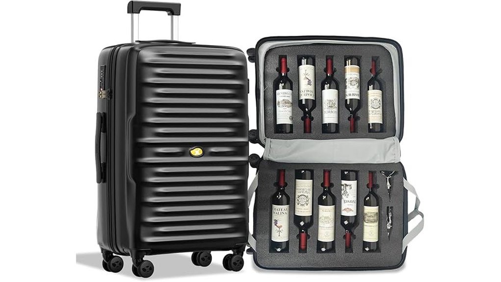 secure tsa wine travel case