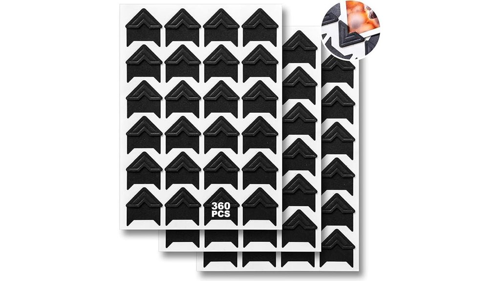 self adhesive black photo corners