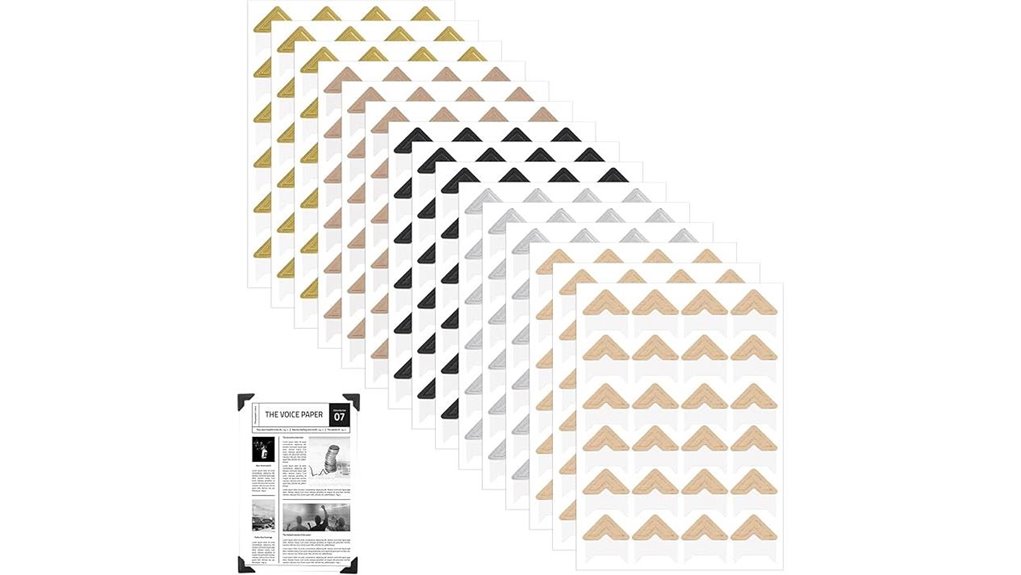 self adhesive scrapbook photo corners