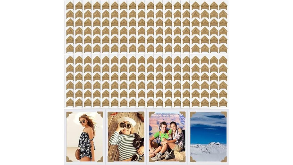 self adhesive scrapbook photo corners