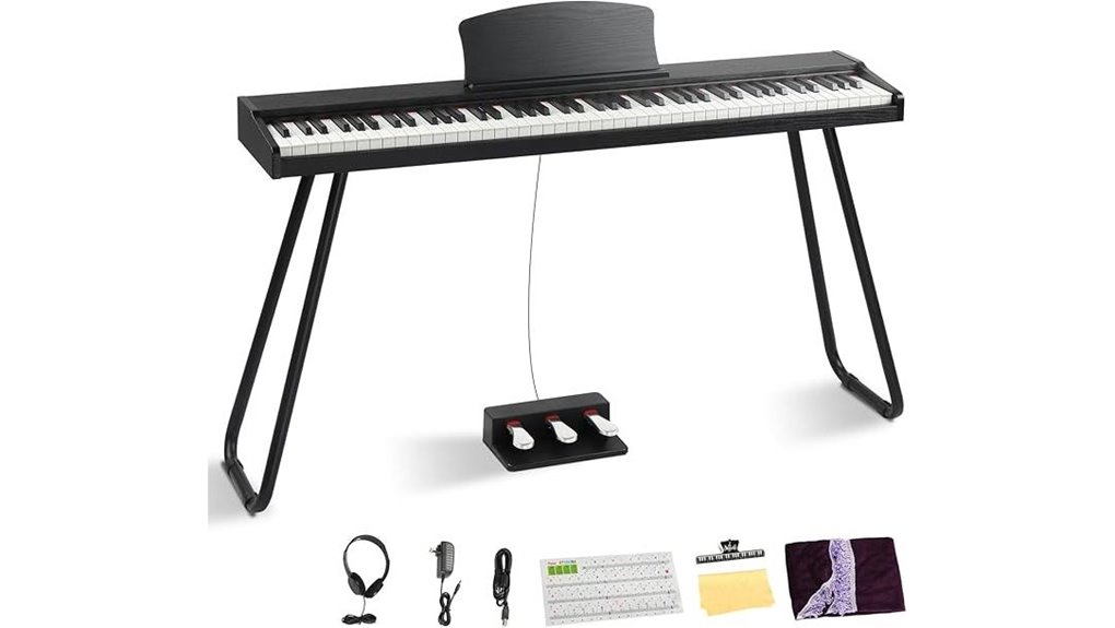 semi weighted 88 key digital piano