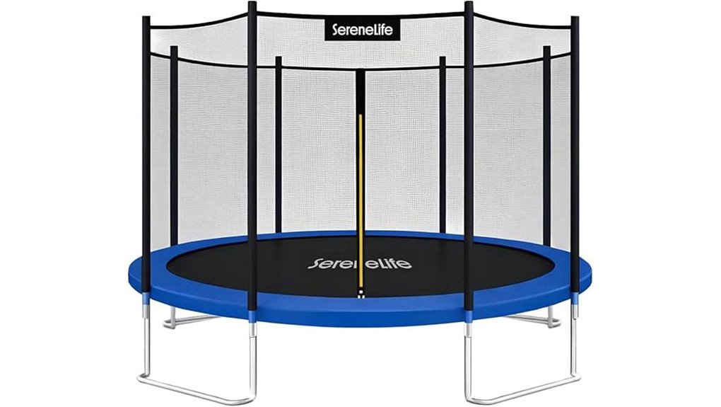 serenelife outdoor trampoline enclosure