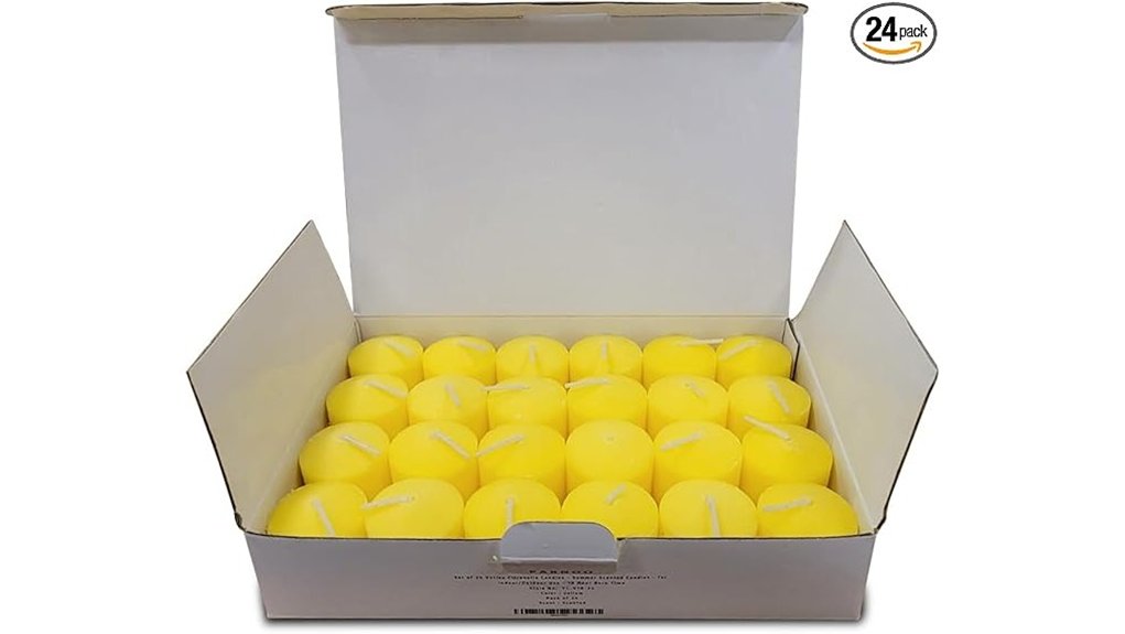 set of 24 citronella votives