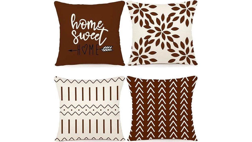 set of four linen pillowcovers