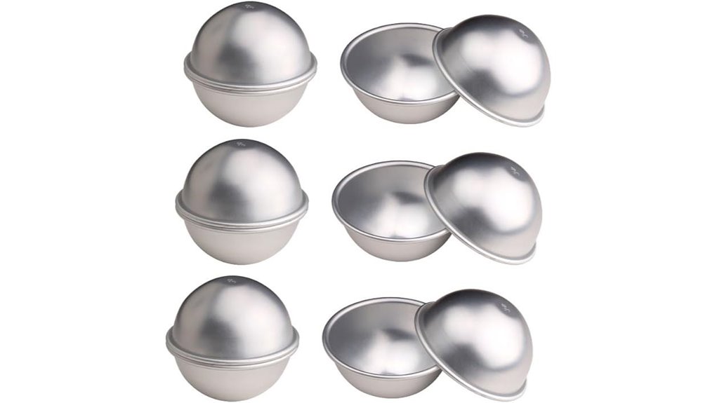 set of twelve metal molds
