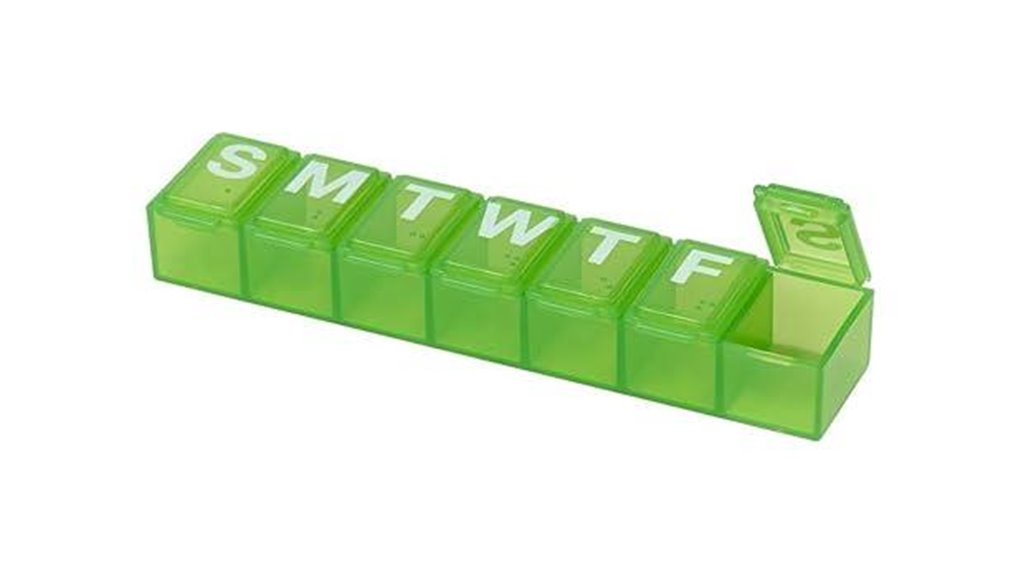 seven day bpa free pill organizer