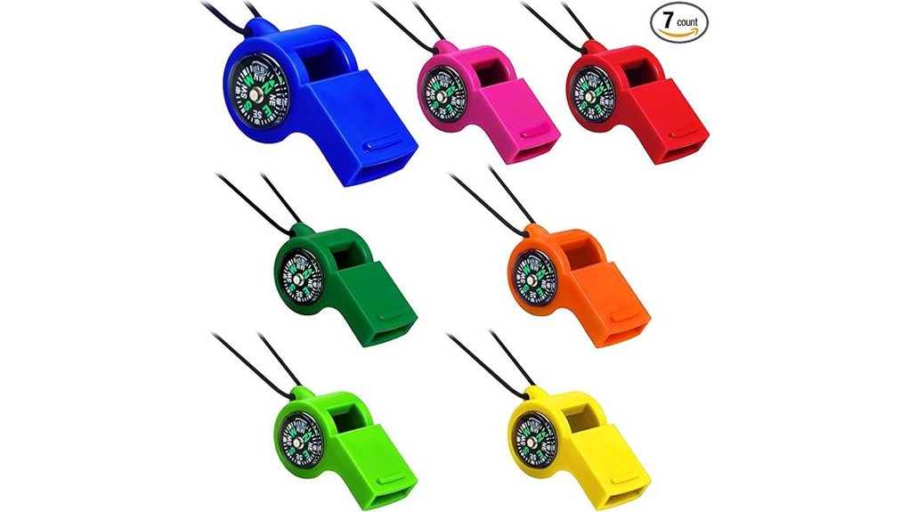 seven pack 2 in 1 survival whistles