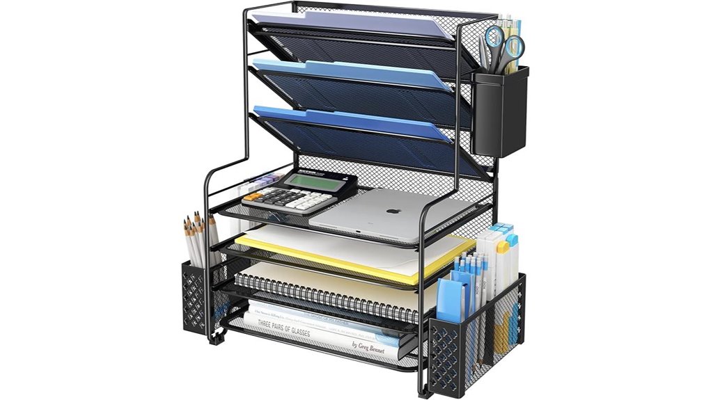 seven tier desk file organizer